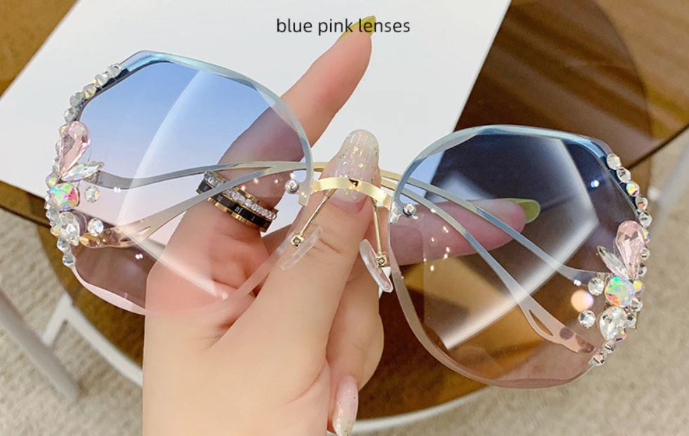 Round Glasses Women | Pearl Sunglasses | Pink Glasses | Eyewear - New Frame  Brand Designer - Aliexpress